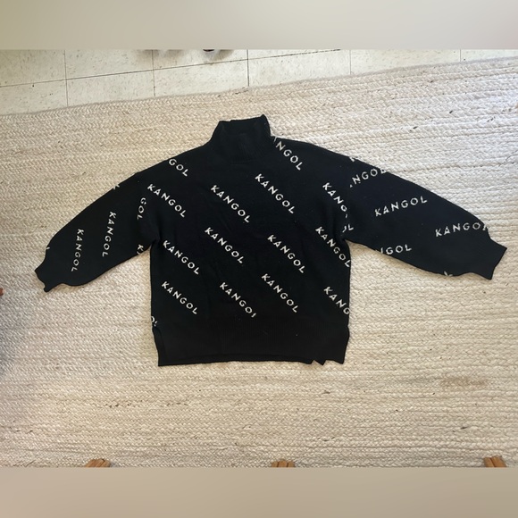 Kangol x H&M Special Edition Black Logo Turtleneck Sweater size L - Picture 4 of 6